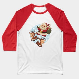 santa's on his way Baseball T-Shirt